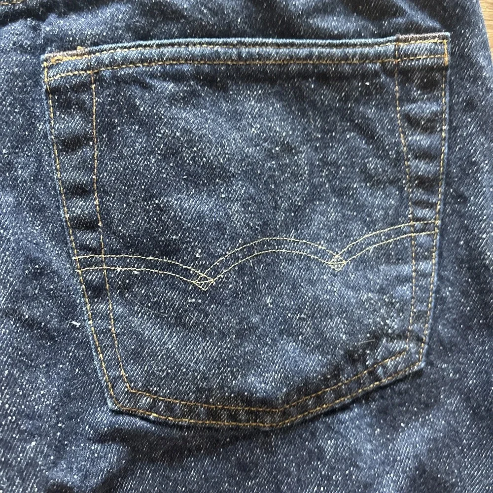 American Eagle Original Straight Jeans Men's 30x34 Denim Dark Blue White Speckle